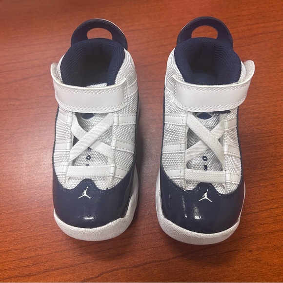 Jordan Other - Jordan 6 Rings Toddler White Armory Navy Blue Sneaker Size 7C